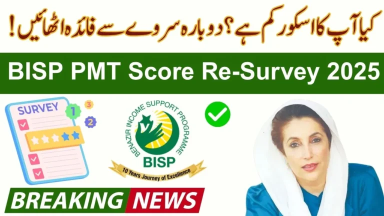 BISP PMT Score Re-Survey 2025 – How to Check & Update Details