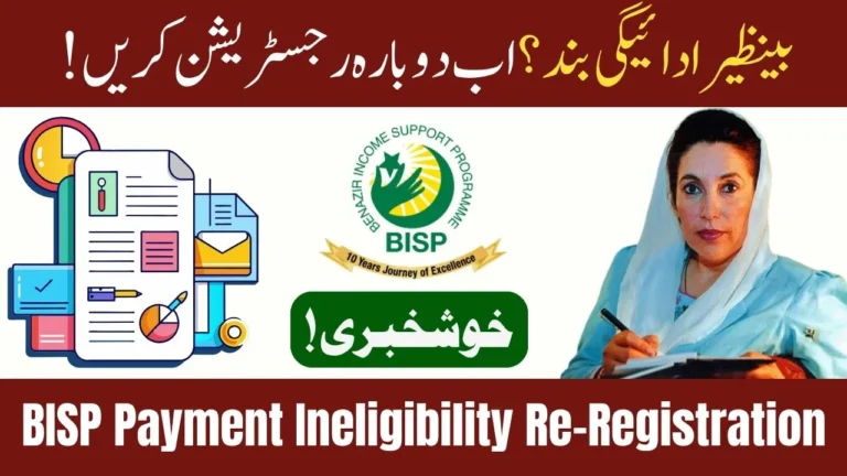 BISP Payment Ineligibility Re-Registration Guide July 2025