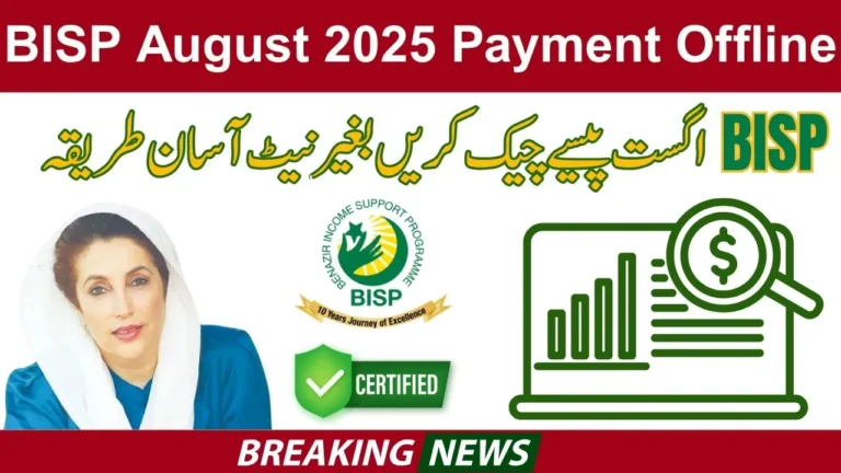 Track Your BISP October 2025 Payment Offline – Step-by-Step Guide