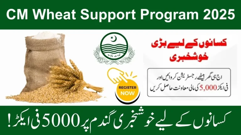 CM Wheat Support Program 2025 – Punjab Farmers Rs 5000 per Acre Registration